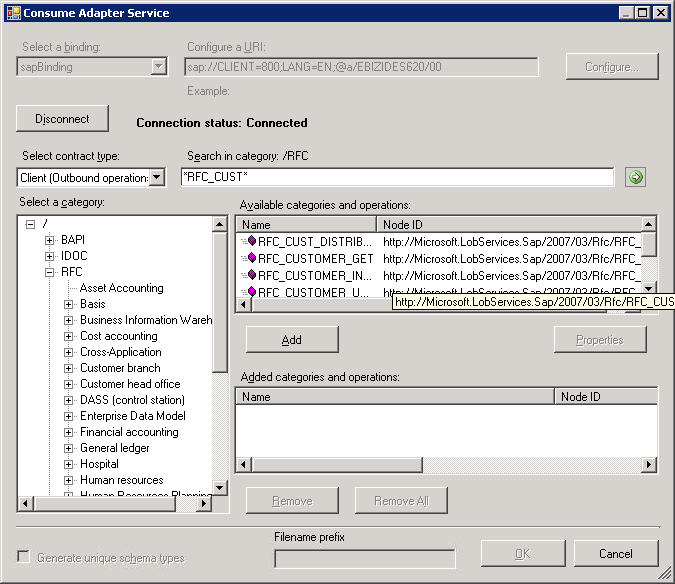 Suchen von RFC in einem SAP-System