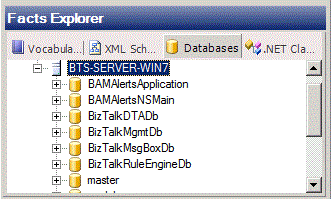 Screenshot der Datenbanken von Tree Brower.