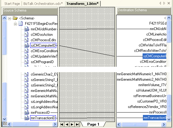 Beispiel für transformationszuordnung