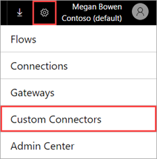 Suchen Sie benutzerdefinierte Connectors.