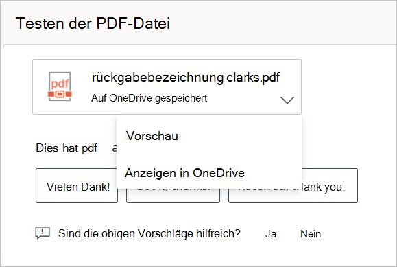 Screenshot einer nicht blockierten PDF-Vorschau.