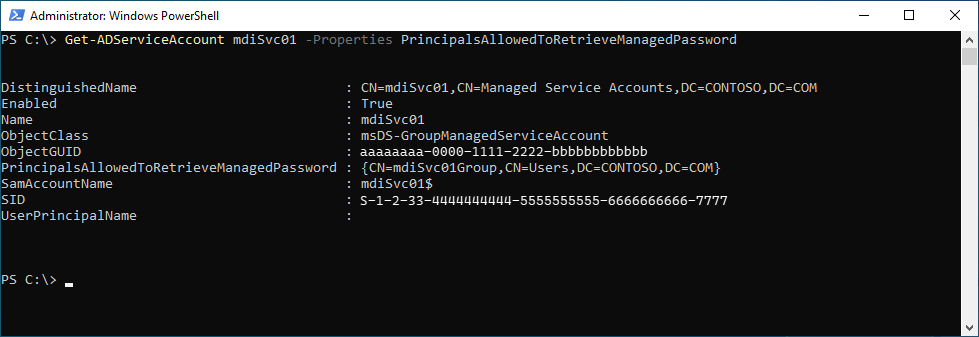 PowerShell-Ergebnisse.