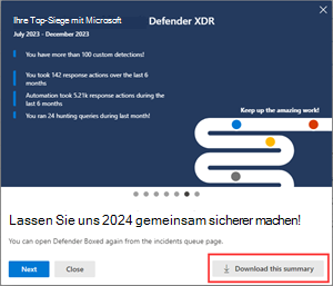 Screenshot: Defender Boxed-Folie mit hervorgehobener Option 