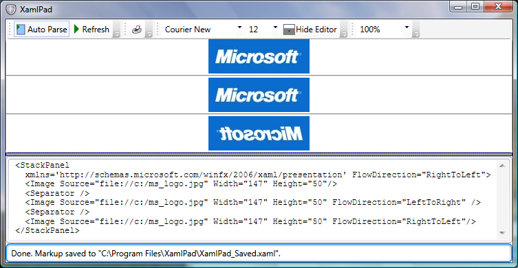 Graphic that illustrates a flipped image.