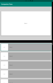 App übergreifend auf zwei Bildschirmen im Hochformat-Modus (Tall)