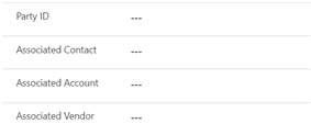 Registerkarte „Zugeordnete Organisationen“ auf der Seite „Kontakt“.