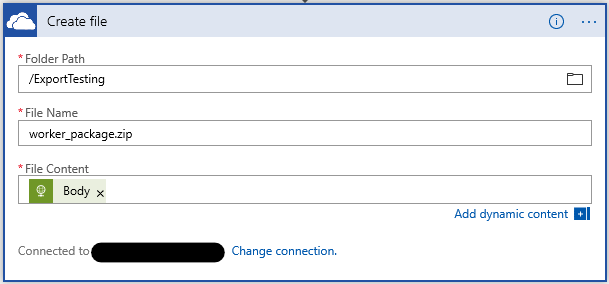 Aktivität „Datei erstellen“.