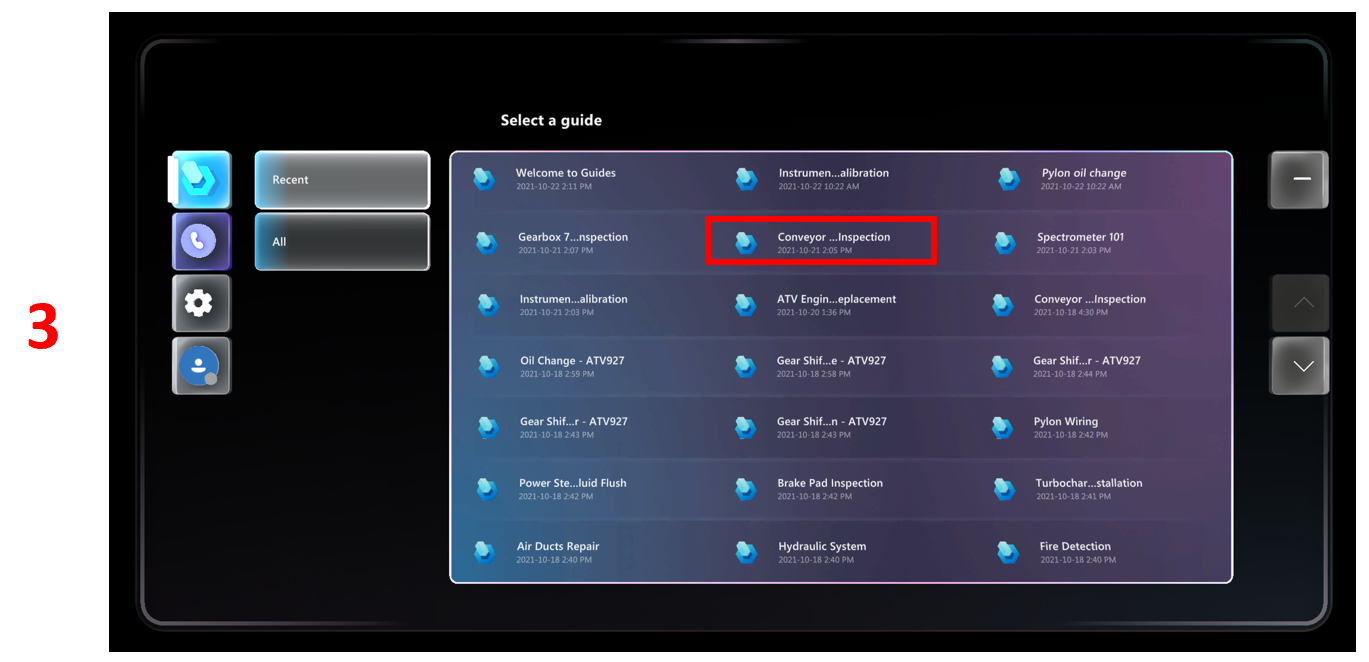 Integrated Asset Management guide showing step 3.