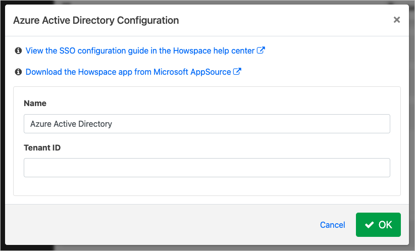 Screenshot von Microsoft Entra-Dialogfeld.