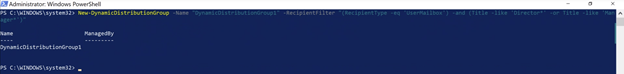 Erstellen einer DDL mithilfe von PowerShell