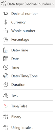 Screenshot des Icons der Datentyp-Transformation.