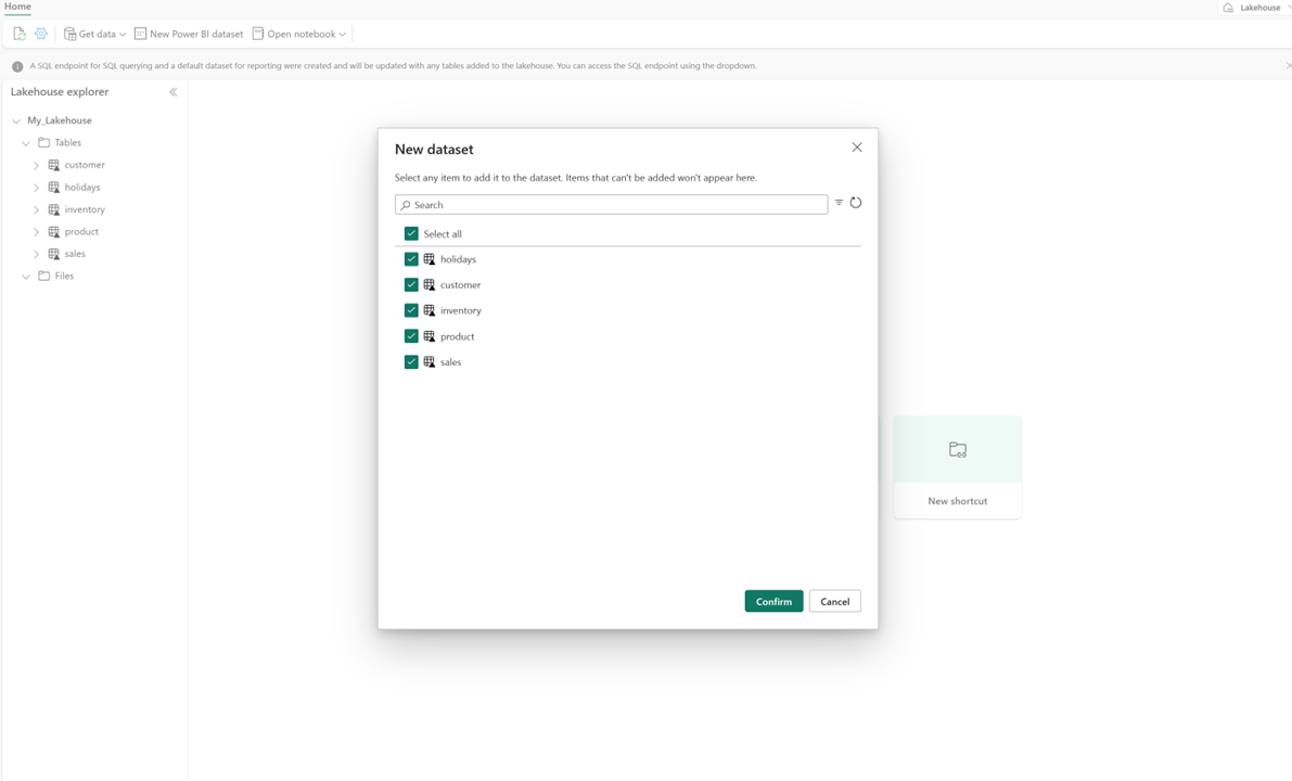 Screenshot: Dialogfeld zum Erstellen eines neuen Modells.