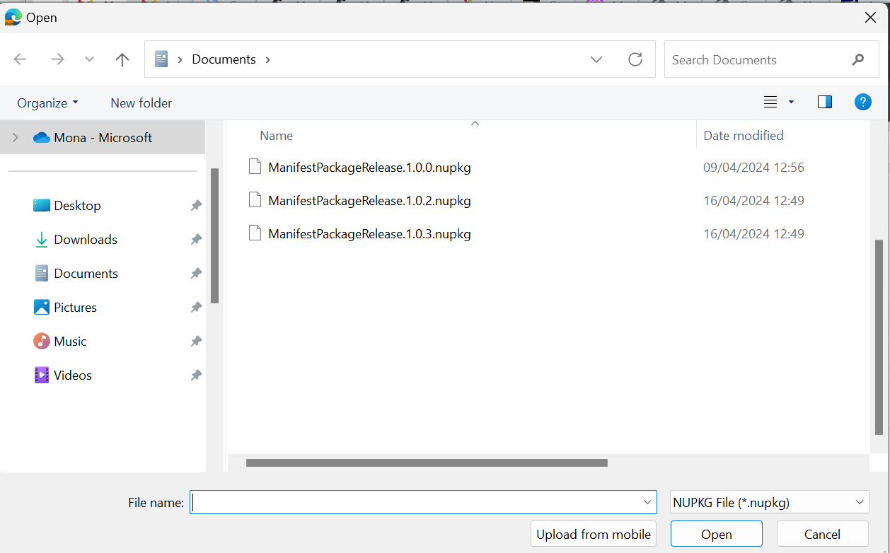 Screenshot, der zeigt, wie man zum NuGet-Paket navigiert.