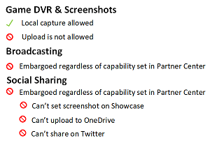 Embargo settings in Partner Center