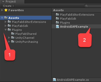 UnityIAP: Erstellen eines neuen Skripts