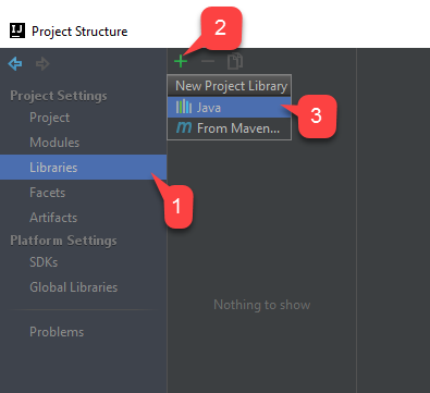 Intellij: Hinzufügen einer neuen Java-Bibliothek