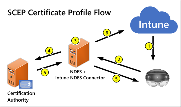 SCEP-Datenfluss.