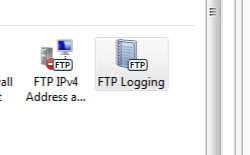 Screenshot of Home pane with F T P Logging selected.