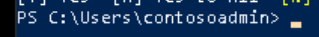 Screenshot der Windows PowerShell Eingabeaufforderung nach der Installation eines Moduls.