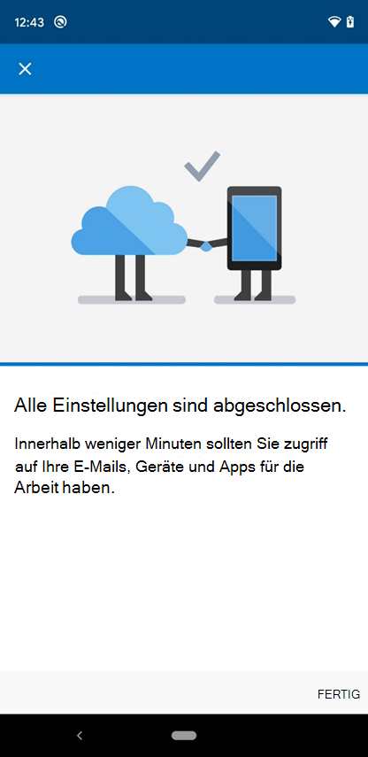 Screenshot der Intune-App Bildschirm 