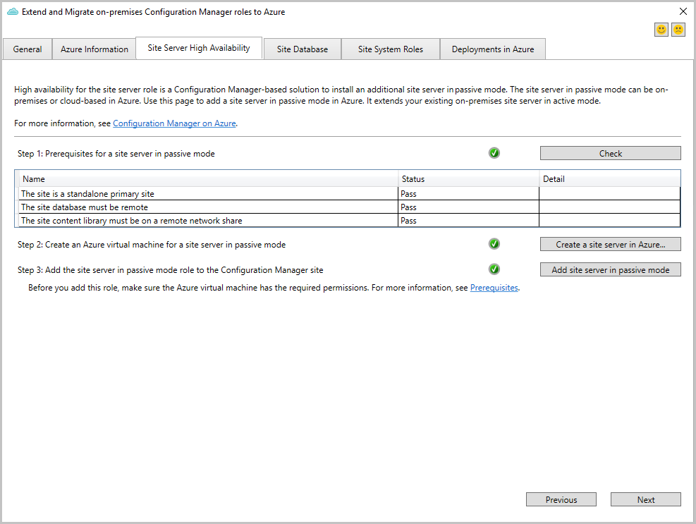 Passiver Standortserver zur Registerkarte 