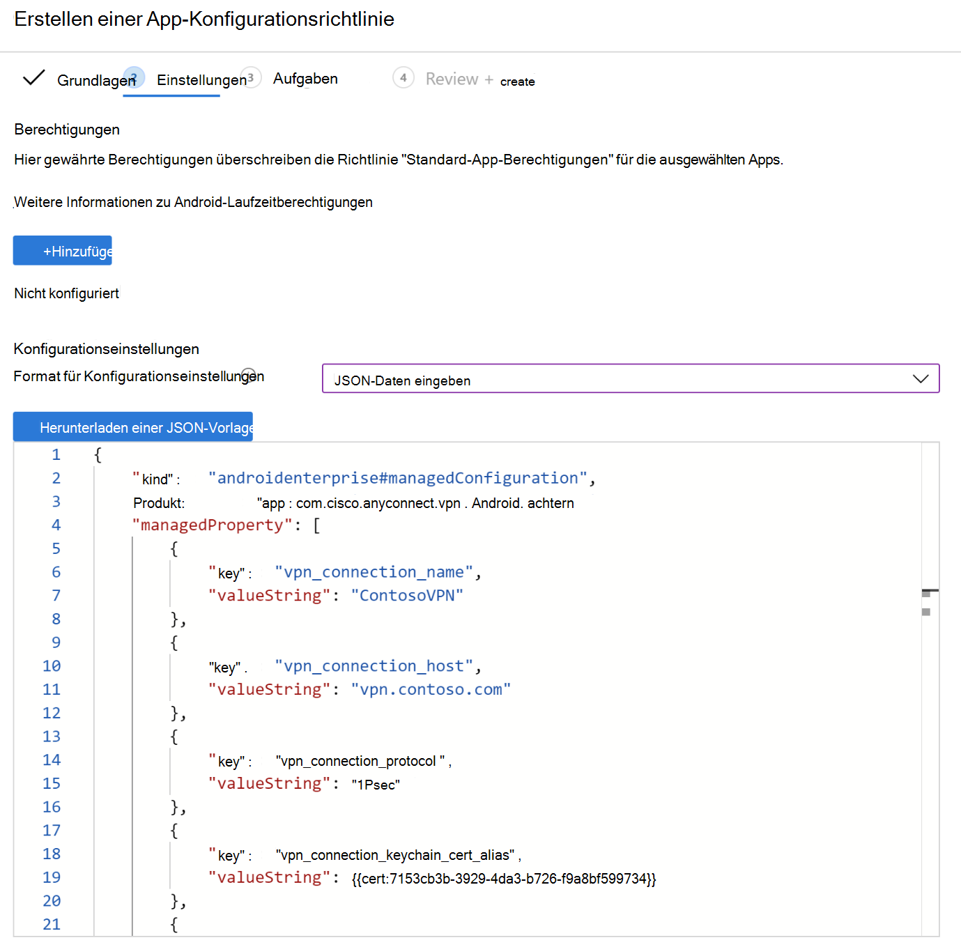 Beispiel für die Verwendung des JSON-Flusses : JSON bearbeiten.