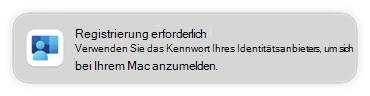 Screenshot: Aufforderung zur erforderlichen Registrierung auf Endbenutzergeräten beim Konfigurieren des einmaligen Anmeldens für Plattform in Microsoft Intune