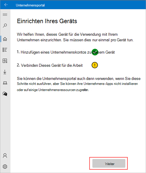 Beispielbild von Unternehmensportal > Bildschirm 