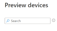 Screenshot: Suchen nach Geräten beim Erstellen eines Filters in Microsoft Intune