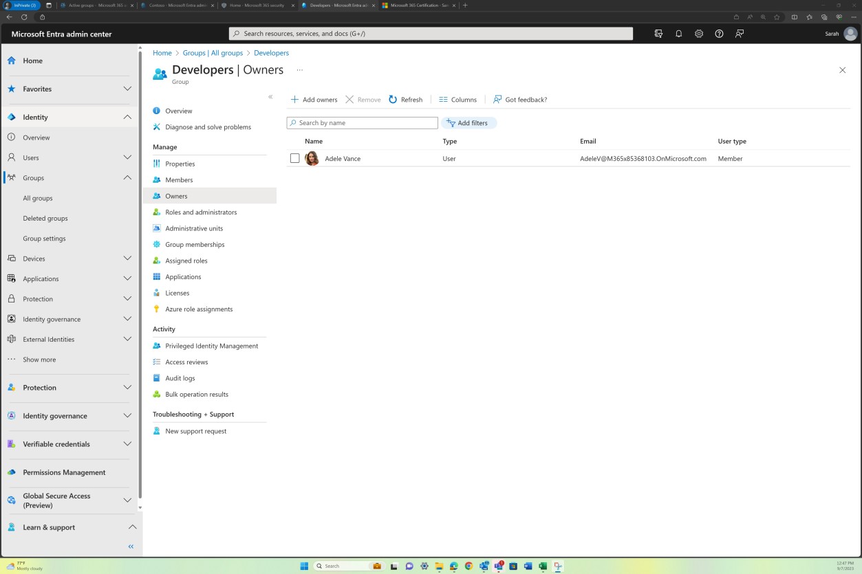 Microsoft Entra Admin Center-Benutzer.