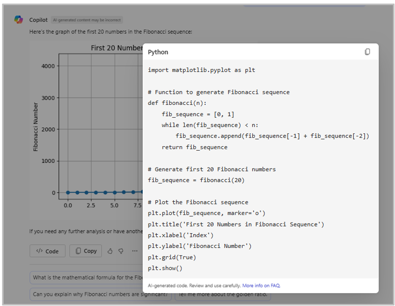 Python-Codeantwort auf die Benutzeraufforderung