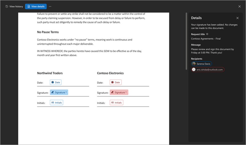 Screenshot der Registerkarte 