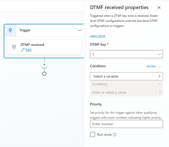 Screenshot des Fensters „Trigger ändern“ mit ausgewählter Option „globaler MFV-Befehl empfangen“.