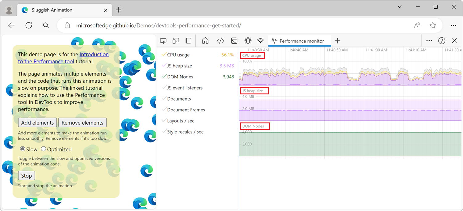 So sieht das Systemmonitortool beim ersten Öffnen aus