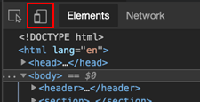 Klicken Sie auf das Screencastsymbol, um den Browser in Visual Studio Code anzuzeigen.