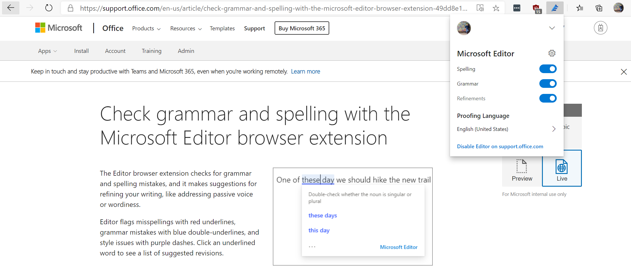 Eine Microsoft Edge-Erweiterung