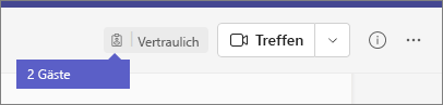 Screenshot des Tags, das die Anzahl der Gäste im Team anzeigt.