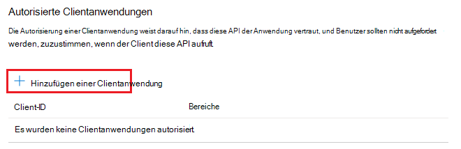 Screenshot: Autorisierte Clientanwendung