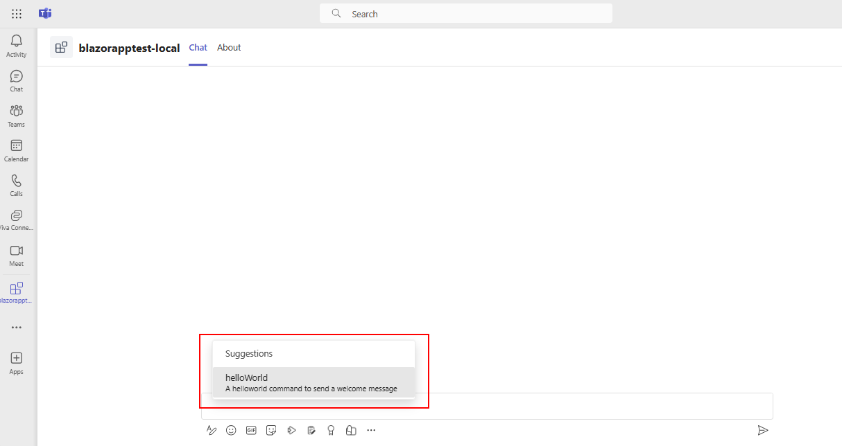 Screenshot von Microsoft Teams mit hervorgehobener Option 