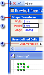 ShapeSheet-Fenster