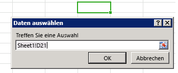 Das Dialogfeld Daten auswählen.