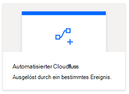 Die Option für den automatisierten Fluss in Power Automate.