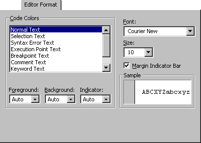 Registerkarte „Editorformat“