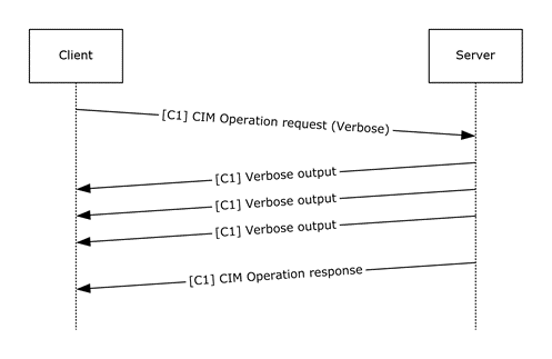 Message sequence for options that create additional server output