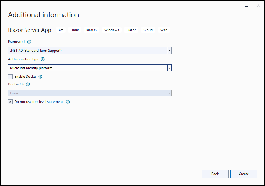 Legen Sie den Authentifizierungstyp auf Microsoft Identity Platform fest