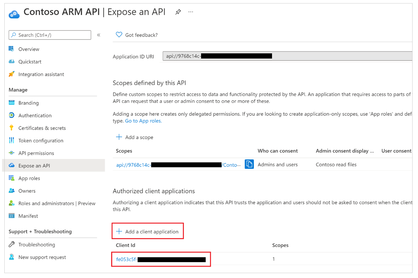 Vorautorisieren von Azure API-Verbindungen zur benutzerdefinierten API 1