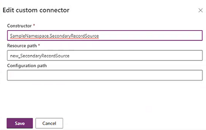 Eigenschaften des benutzerdefinierten Connectors bearbeiten.