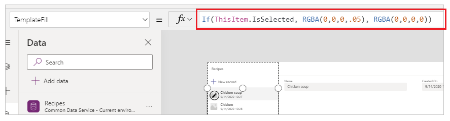 Eigenschaft „TemplateFill“ aktualisieren