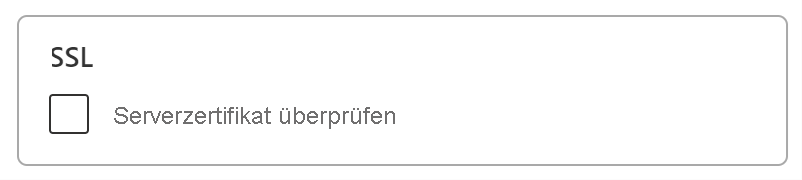 Screenshot: Fenster „Beheben des TLS/SSL-Fehlers“ durch Deaktivieren des Zertifikats.