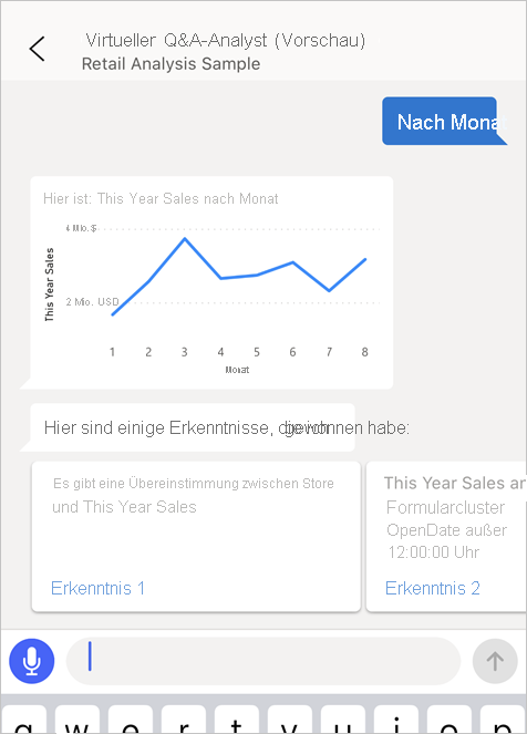 Top sales Q&A virtual analyst